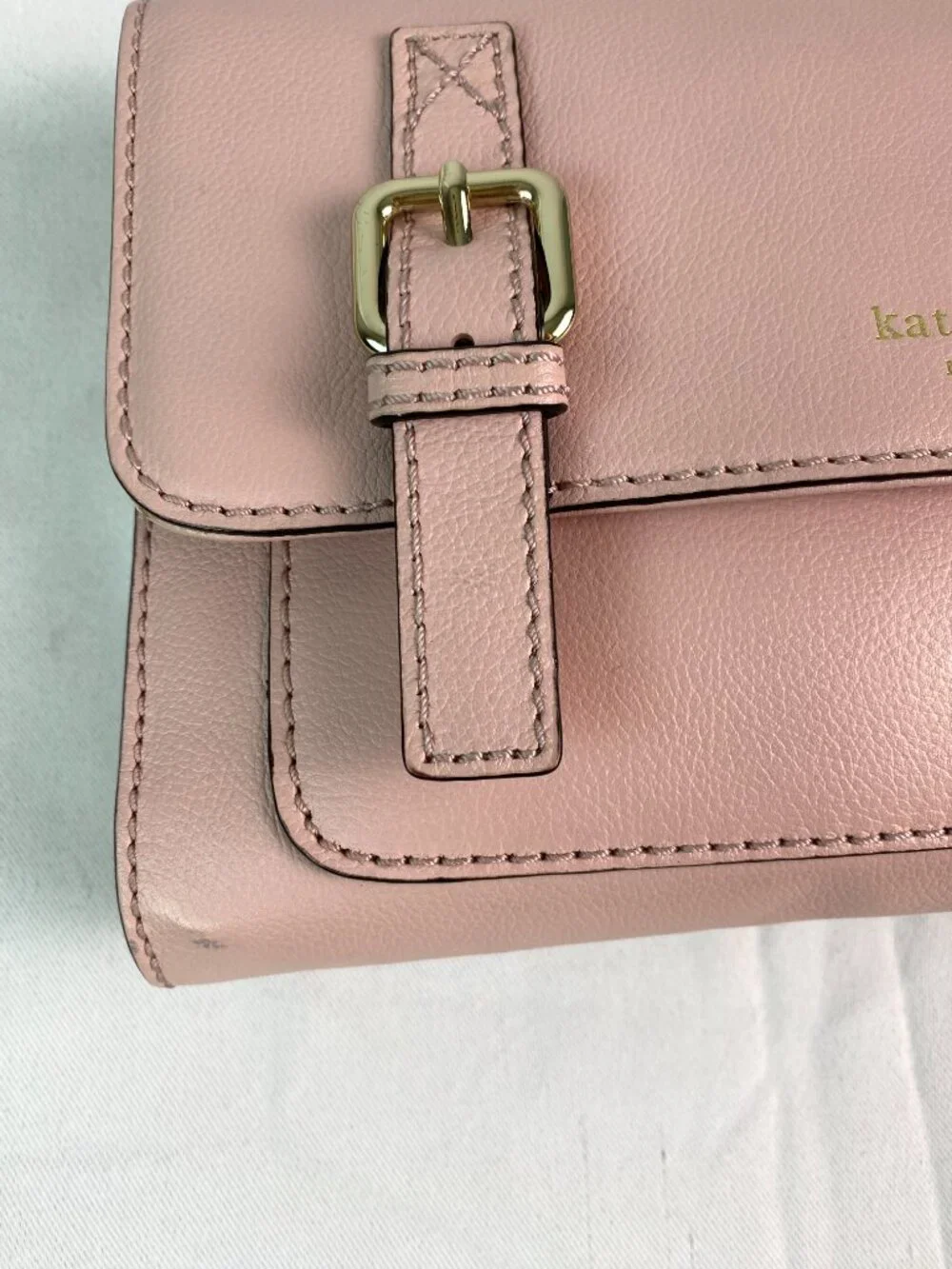 Kate Spade Allen Street Neil Crossbody Blush Leather Buckle Bag 🌸 Blythe